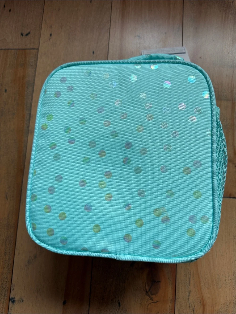 BRAND NEW Pottery Barn Teen Gear Up Turquoise Polka Dot Lunch Bag
